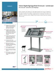 Indoor Digital Signage/Kiosk Enclosure – Landscape - Peerless-AV