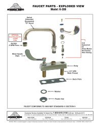Faucet Parts Exploded View For Model K 121 Parts Town