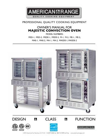 majestic convection oven - Parts Town