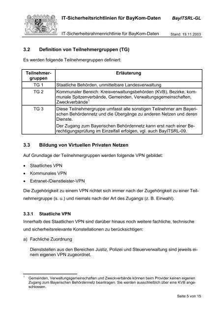 IT-Sicherheitsrahmenrichtlinie für BayKom-Daten - Landkreis Passau