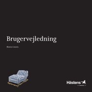 Brugervejledning - Hästens Sängar