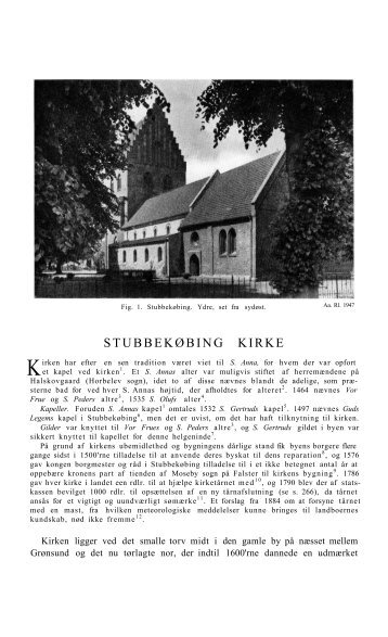 STUBBEKØBING KIRKE - Nationalmuseet