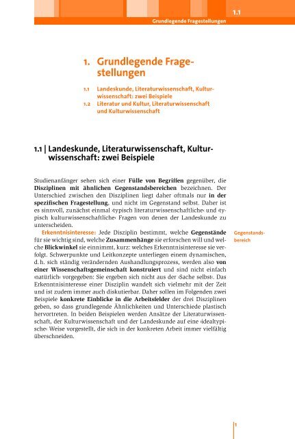 1. Grundlegende Frage- stellungen - J. B. Metzler Verlag