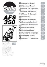 Operators Manual Operators Manual Manuel De L ... - Belle Group