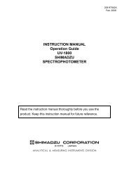 INSTRUCTION MANUAL Operation Guide UV-1800 SHIMADZU ...