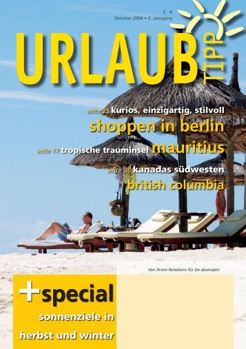 Sommer 2007 - Urlaubtipp