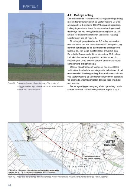 Udbygning af eksisterende 400 kV-masterække ... - Naturstyrelsen