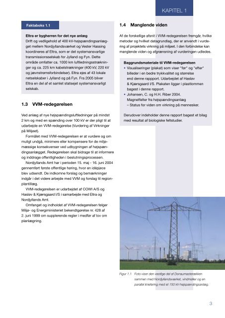 Udbygning af eksisterende 400 kV-masterække ... - Naturstyrelsen