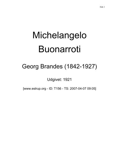 Michelangelo Buonarroti