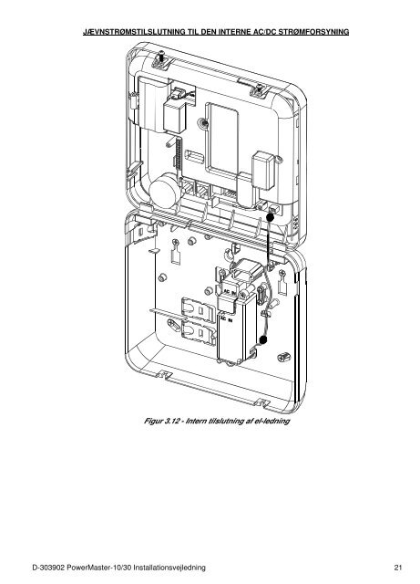 D-303902 PowerMaster-10/30 Installationsvejledning - Visonic
