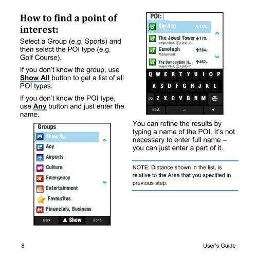 User Guide for Sygic Mobile Maps - Kogan