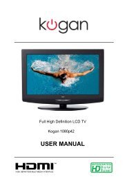 USER MANUAL - Kogan