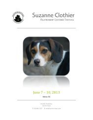2013 Suzanne Clothier Seminar Package - Canine Chaos