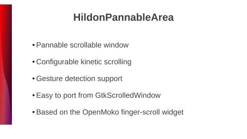 Hildon 2.2: the Hildon toolkit for Fremantle - gnome.org