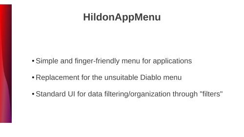 Hildon 2.2: the Hildon toolkit for Fremantle - gnome.org