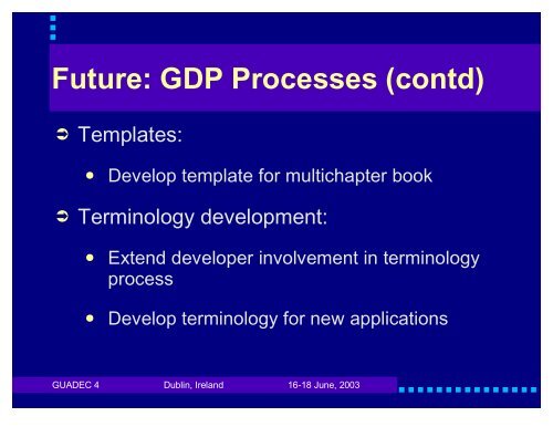 Past, Present, and Future - GNOME Project Listing