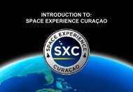 INTRODUCTION TO: SPACE EXPERIENCE CURAÇAO - ESA