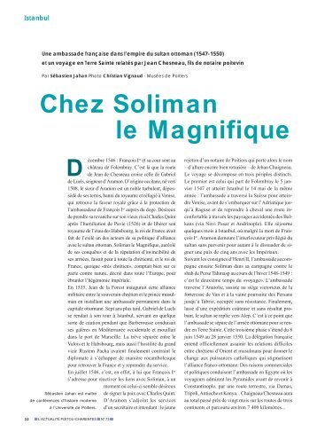 Chez Soliman le Magnifique - L'Actualité Poitou-Charentes