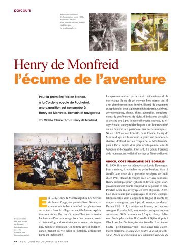 consultez le dossier pdf - Henry de Monfreid