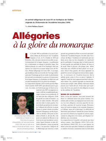 Allégories à la gloire du monarque - L'Actualité Poitou-Charentes