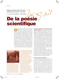 De la poésie scientifique