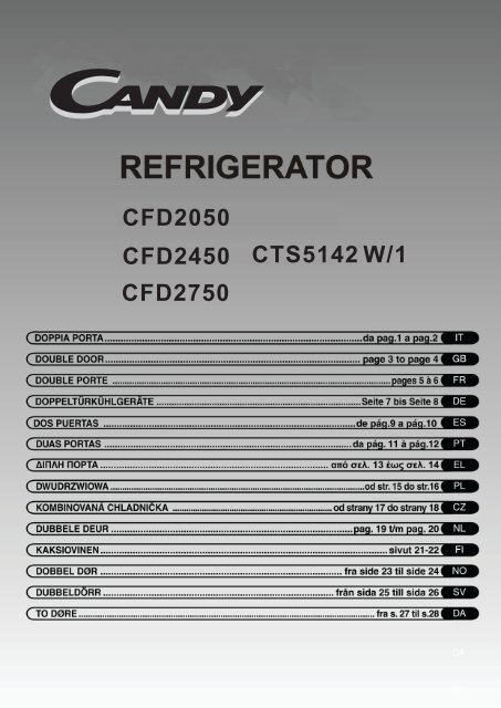CFD2050 CFD2450 CTS5142 W/1 CFD2750 - Candy