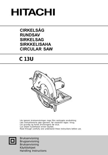 cirkelsåg rundsav sirkelsag sirkkelisaha circular saw - Hitachi Power ...