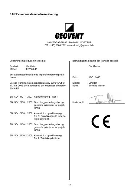 VENTILATOR - Geovent