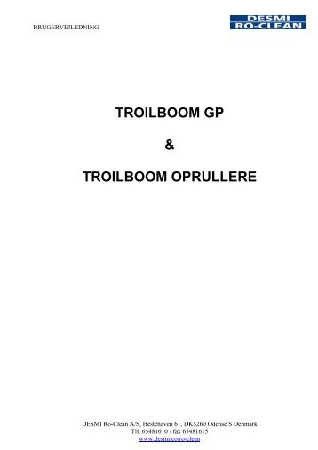 TROILBOOM GP & TROILBOOM OPRULLERE - Desmi