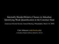 Internally Headed Relative Clauses in Akkadian - Cuneiform Digital ...