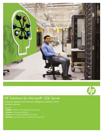 HP Solutions for Microsoft® SQL Server - Large Enterprise Business ...