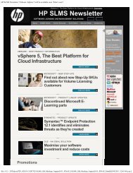 HP SLMS Newsletter: VMware vSphere 5 will be available soon ...