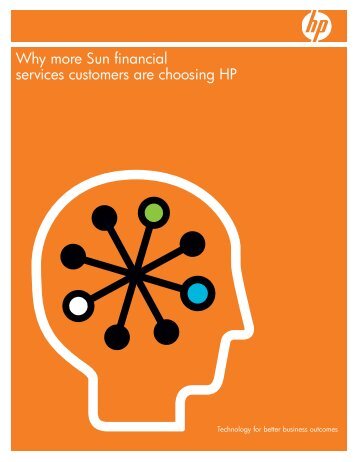 Why more Sun financial services customers are choosing HP