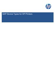 Device Types - Large Enterprise Business - HP