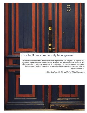 Proactive Security Management - Large Enterprise Business - HP