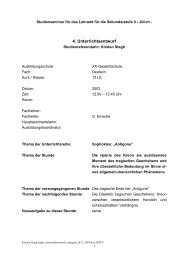 Unterrichtsentwurf - Online-Didaktik Deutsch
