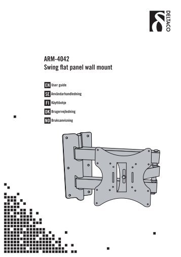 ARM-4042 Swing flat panel wall mount - Deltaco