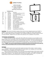 FPPC72V200 Cabinet Cart Instructions - Bretford