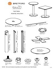 Explore Pedestal Base Cafe Tables Assembly Instructions - Bretford