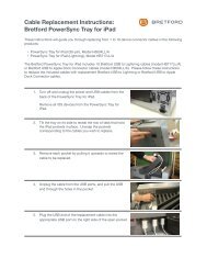 Cable Replacement Instructions - Apple Product Guide - Bretford