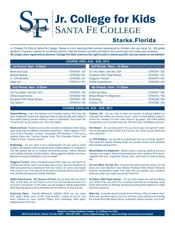 Jr. College for Kids - Santa Fe College