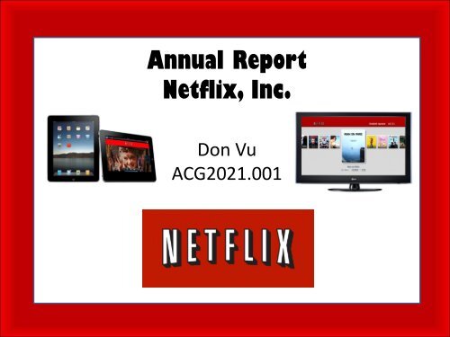Annual Report Netflix