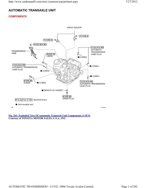 AUTOMATIC TRANSAXLE UNIT