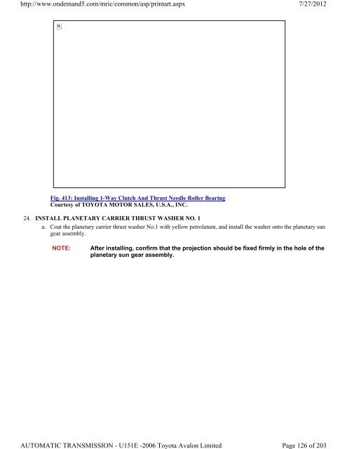 AUTOMATIC TRANSAXLE UNIT