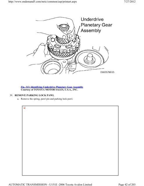 AUTOMATIC TRANSAXLE UNIT