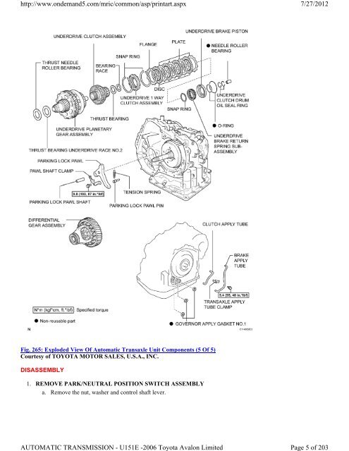 AUTOMATIC TRANSAXLE UNIT