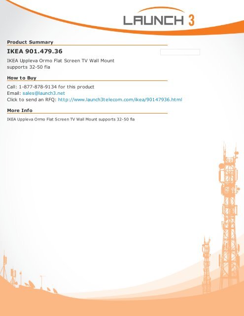 Ikea 901 479 36 Launch 3 Telecom