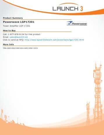 Powerwave LGP17201 - Launch 3 Telecom