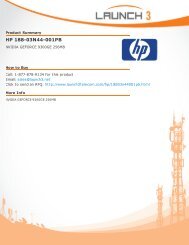 Hp 188-03N44-001PB PDF - Launch 3 Telecom