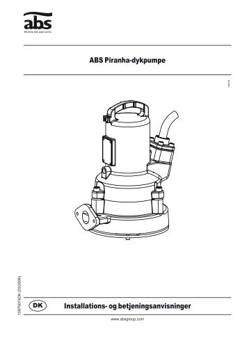 ABS Piranha-dykpumpe Installations- og ... - Watercare
